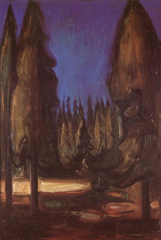 Edvard Munch The Forest oil painting image